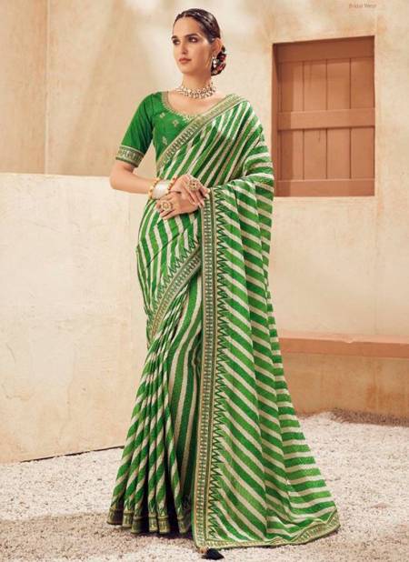 Dark Green Colour KAVIRA SURBHI 2 Heavy Wedding Wear Fancy Designer Latest Saree Collection 305